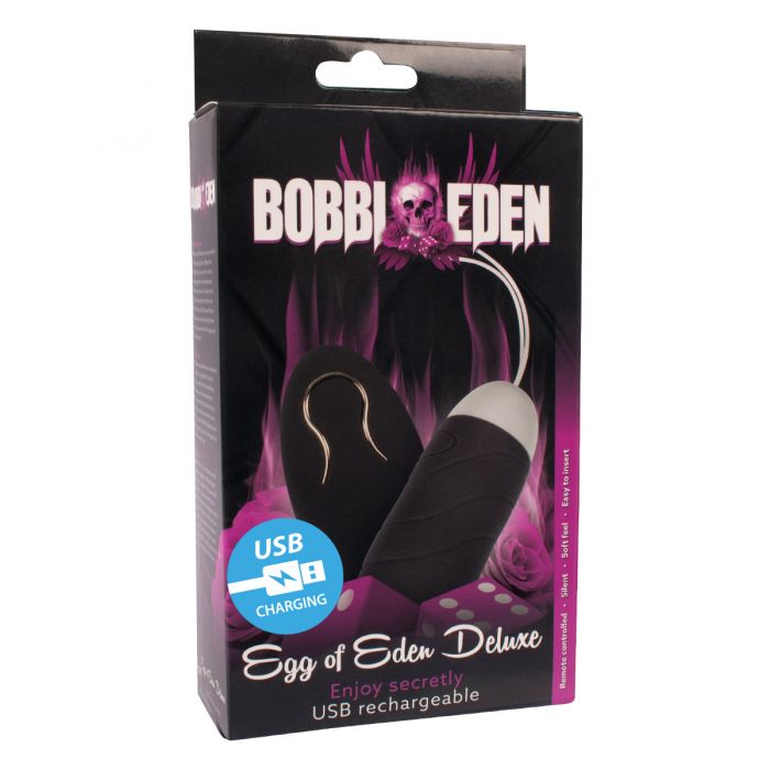 Bobbi Eden Egg Of Eden Deluxe Vibrating Egg Black