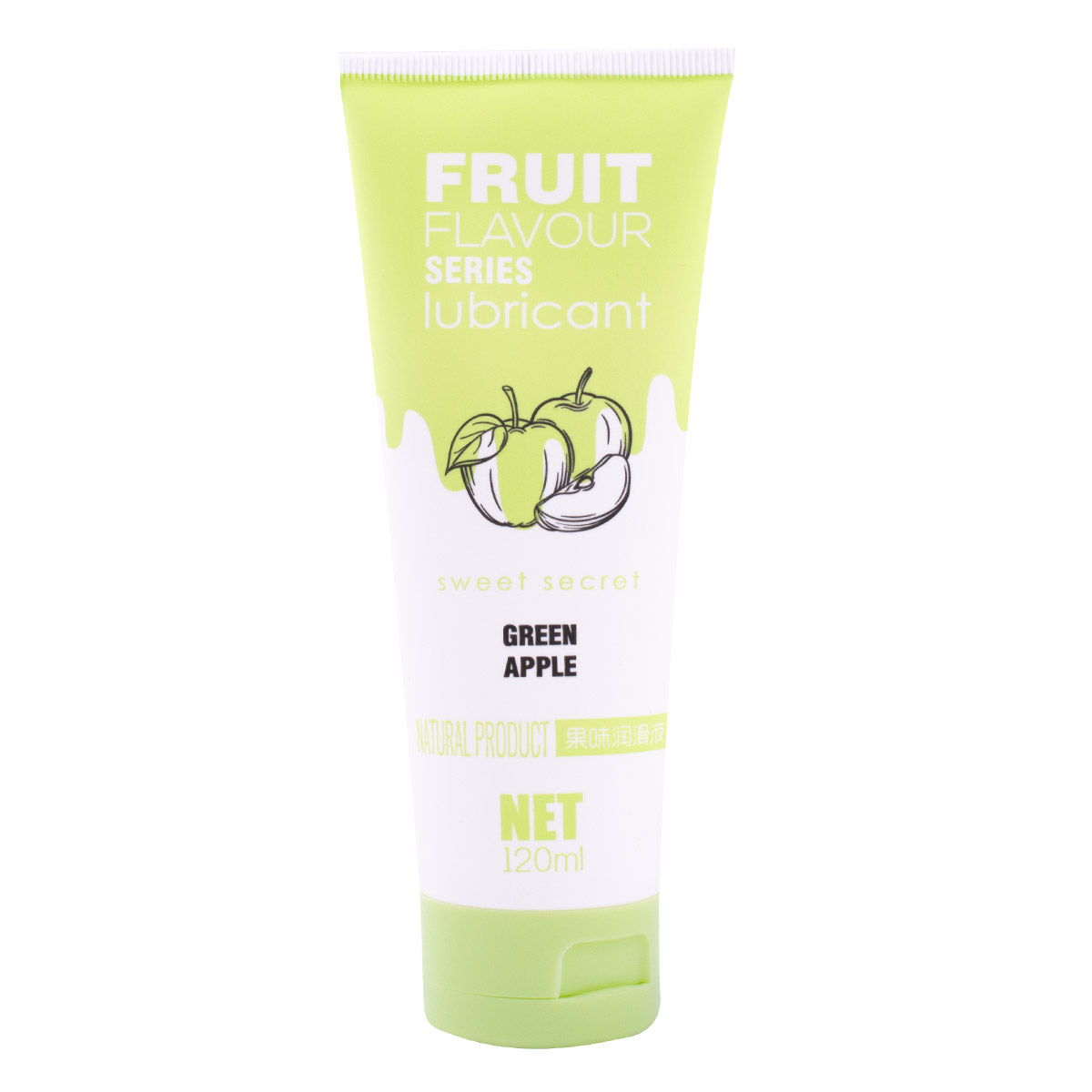 Fruit Flavour Series Waterbased Glijmiddel Green Apple 120 ml