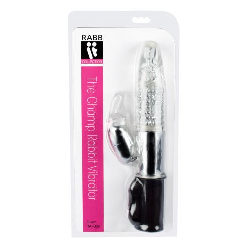 Rabb IT The Champ Vibrator - Black/Silver