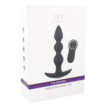 Ivy The Admiral Vibrating Anal Toy Zwart