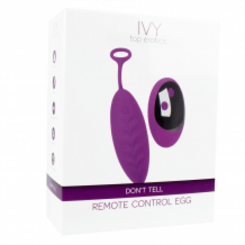 Ivy Don't Tell Remote Control Vibrating Egg Purple