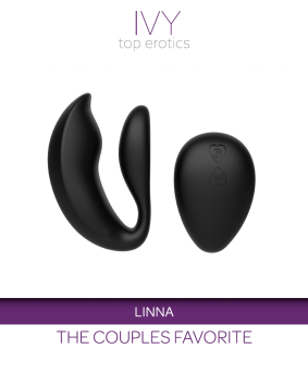 IVY Linna Rechargeable Couples Vibrator Black