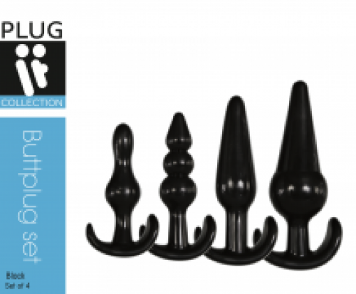 Plug It Buttplug Set Zwart